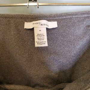 Daily Ritual Gray Space Dye (Heather) Leggings Size Medium
